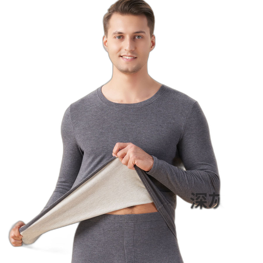 2022 autumn and winter new clothes johns men's thick German velvet thermal underwear suit elastic slimming spot wholesale wholesale