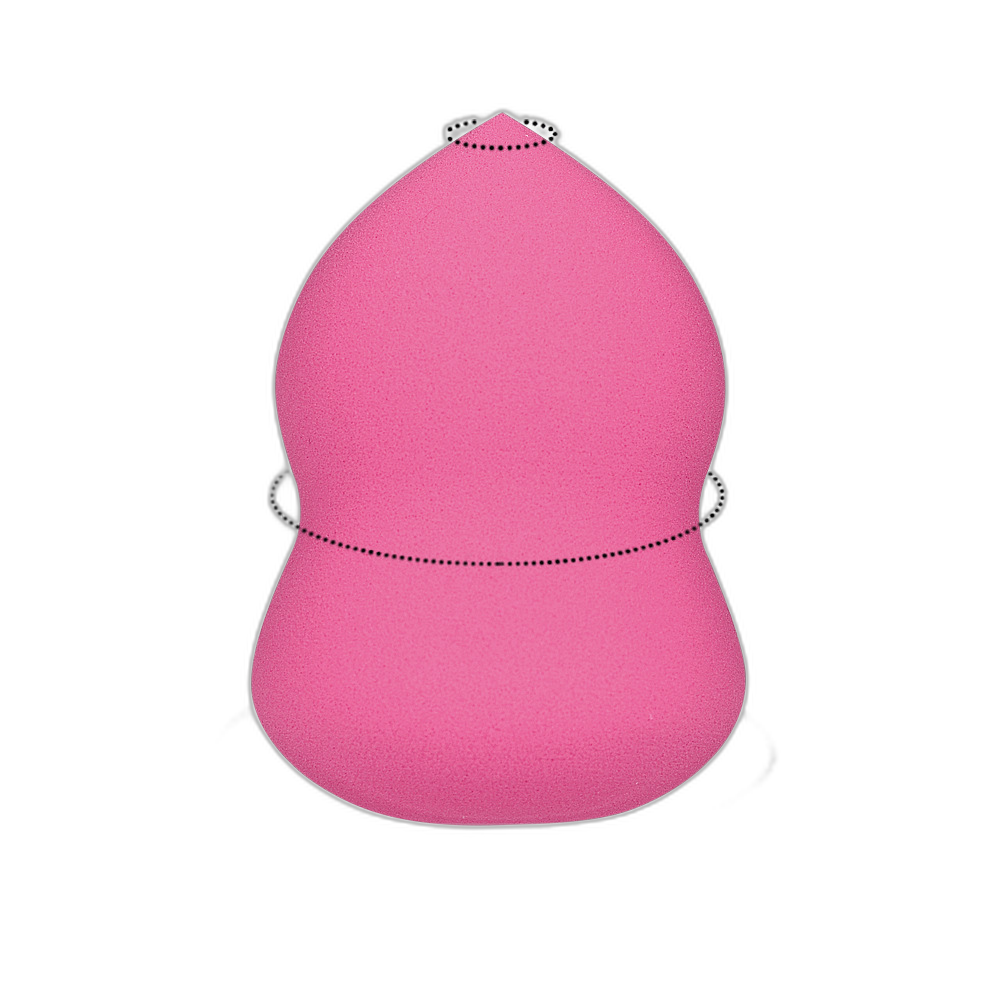 No-eat powder beauty egg, obliquely cut makeup dry and wet use gourd puff, no droplets, egg hair replacement replacement