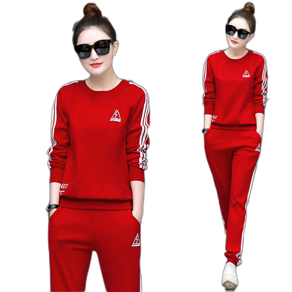 Women's Sports Suit 2022 Korean Version Thin Casual Sweater + Harem Pants Two-piece Set Live Supply One Dropshipping Dropshipping