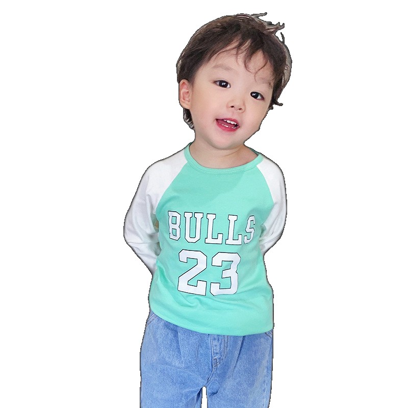 [EGIFTON-3191] Baby clothes boys cotton long-sleeved T-shirt autumn spring and children's baby girls tops bottoming shirts shirts (ONESIZE)