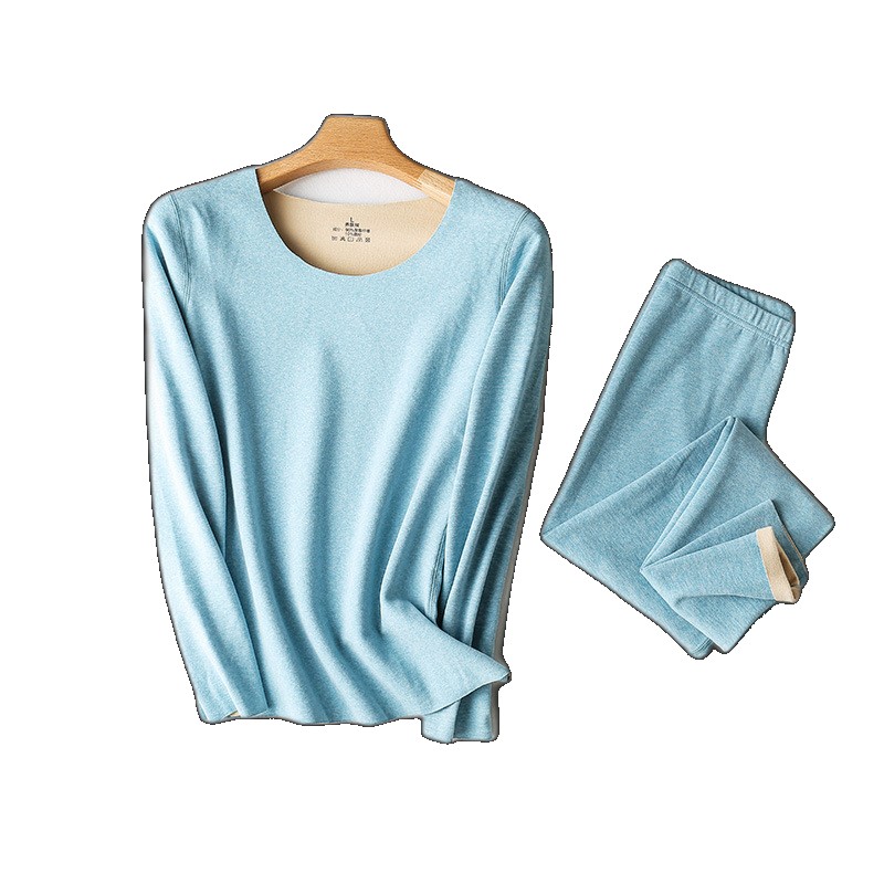 [EGIFTON-3366] 2022 new colorful AB side thermal underwear set women's double-sided brushed long johns men's wholesale wholesale