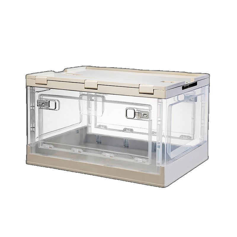 [EGIFTON-LIVE-2441] Dream school storage box household clothing toy finishing artifact transparent folding wardrobe plastic box (ONESIZE)