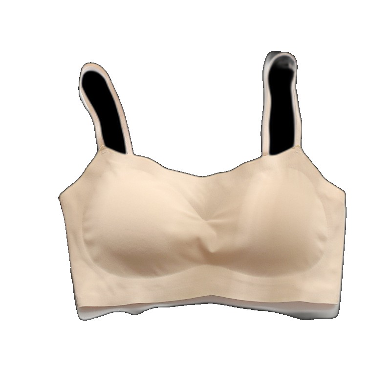 Cross-border wholesale Japanese ice silk tube top camisole with chest pad to prevent light loss one-piece chest-wrapped seamless underwear for women women