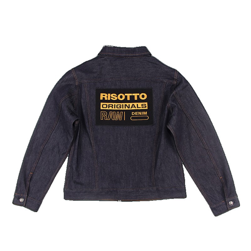 [EGIFTON-LIVE-3152] Japanese original retro raw cow heavy red ear denim edge jacket men's embroidery high quality jacket