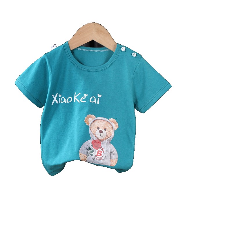 [EGIFTON-LIVE-3225] 2023 children's short-sleeved suit baby summer shorts clothes boys and girls cotton T-shirt clothing wholesale wholesale