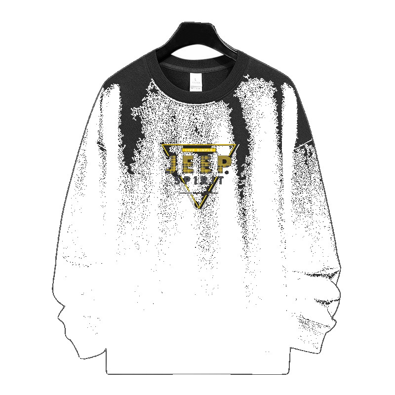 [EGIFTON-LIVE-3278] JEEP SPIRIT spring and autumn men's long-sleeved sweatshirt round neck loose breathable large size casual bottoming shirt shirt (ONESIZE)