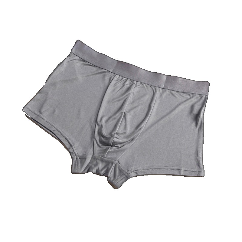 Classic high quality silk men's boxer briefs breathable elastic waist knitted underwear multi-color L-XXXL L-XXXL