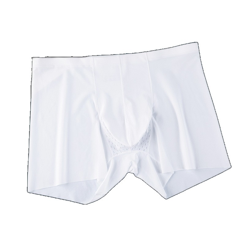[EGIFTON-LIVE-3506] Summer ultra-thin separated ice silk men's underwear quick-drying breathable traceless facial mask pants elephant trunk trunk (ONESIZE)