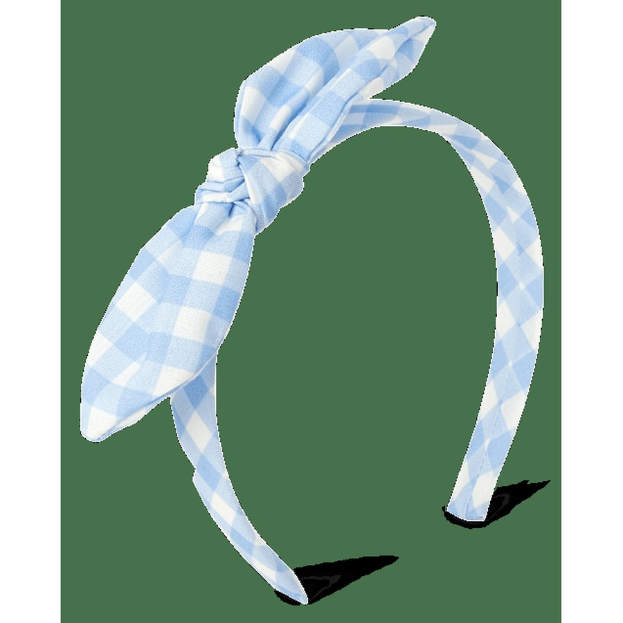 [EXT-FAS-KIDS-HAIRBOW-TCP-001] The Children's Place Girls Gingham Bow Headband (ONESIZE)