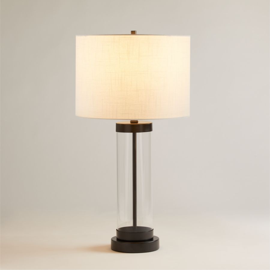 [EXT-HOME-LAMP-CRATE-001] Promenade Small Black Metal Table Lamp with USB Port (ONESIZE)