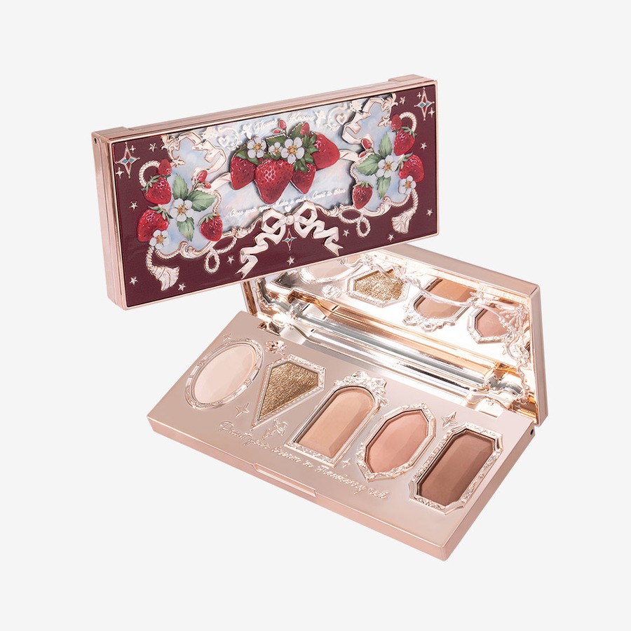 [EXT-MAKEUP-FLOWERKNOWS-BRAND-001] Flower Knows Strawberry Rococo 5 Color Eyeshadow Palette
