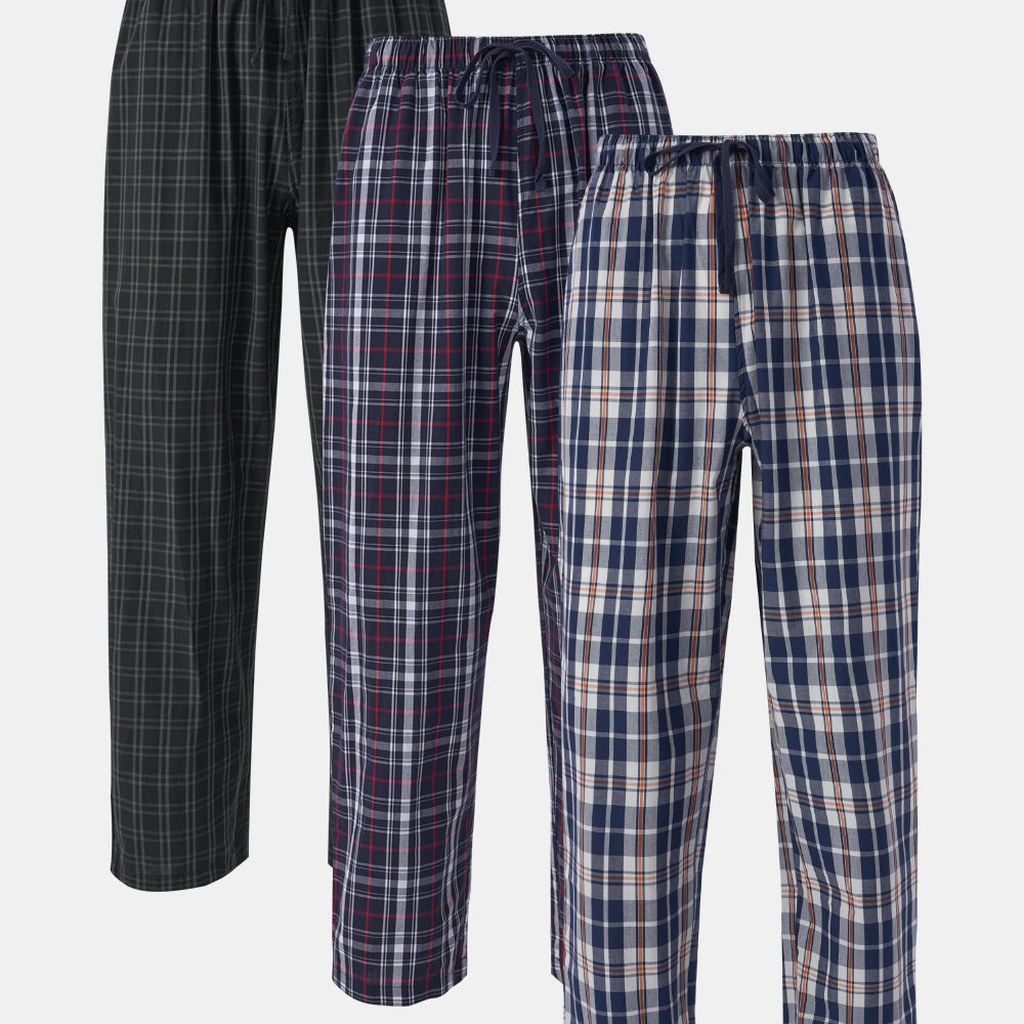 David Archy Woven Breathable Sleep Pants 3-Pack