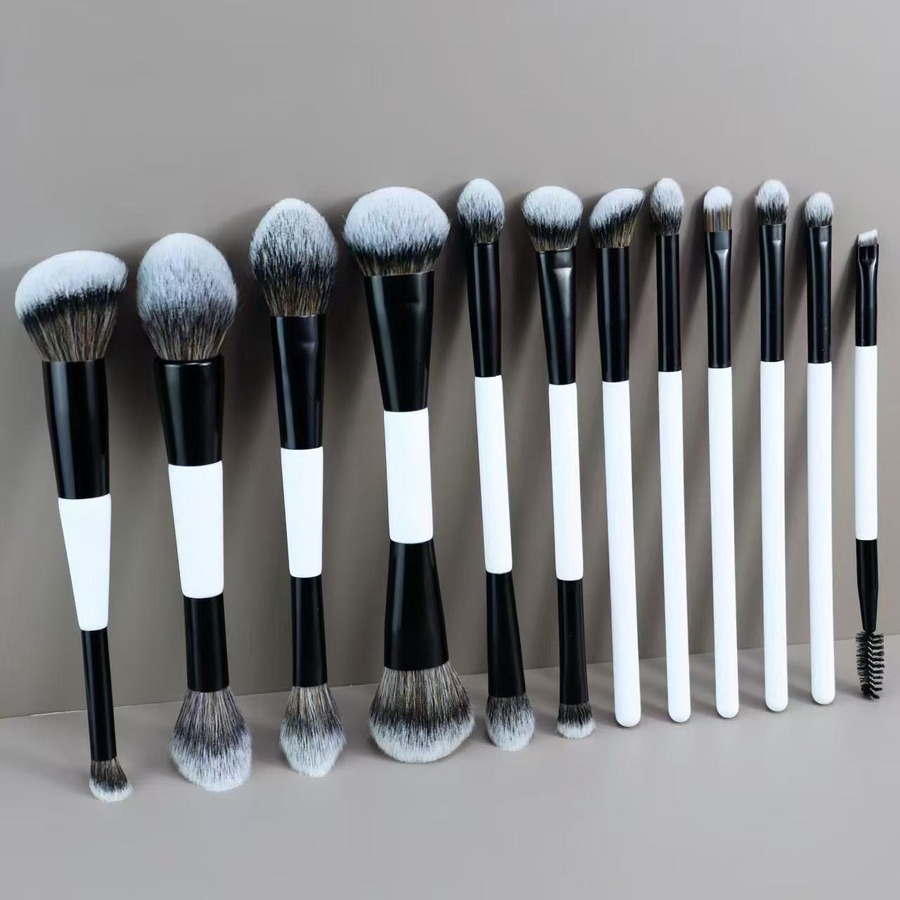 Meco 12-Piece Dual-Ended Pro Makeup Brush Set