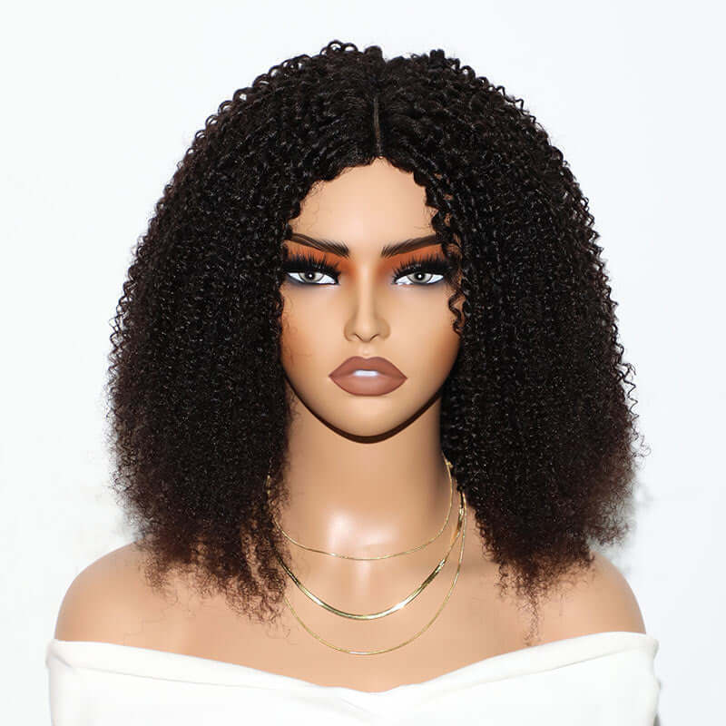 [EXT-QVR-UPART-KINKY-001] QVR U Part Kinky Curly Human Hair Wig (ONESIZE)