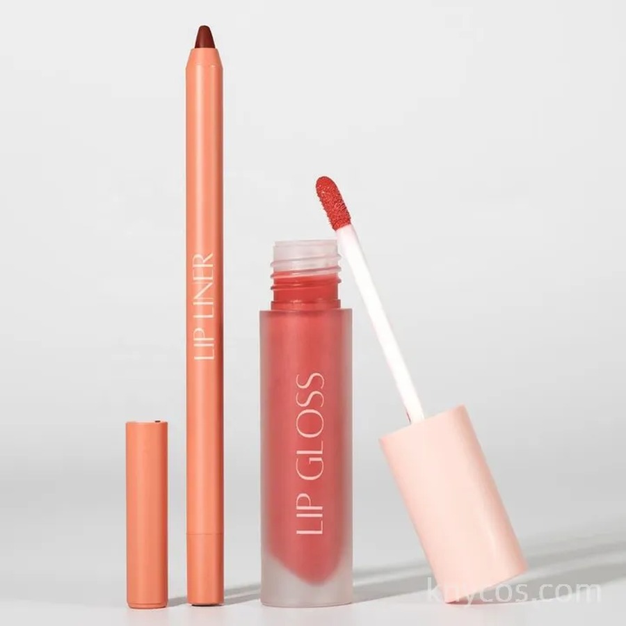 [EXT-MAKEUP-LIPLINER-KNY-001] Private Label Lip Liner and Matte Liquid Lip Set