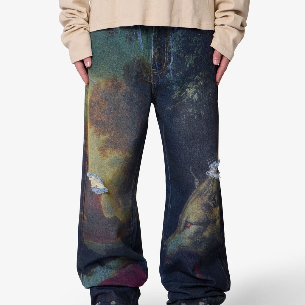 [EXT-MEN-MNML-WOLF-DENIM] mnml Ultra Baggy Wolf Denim - Multi