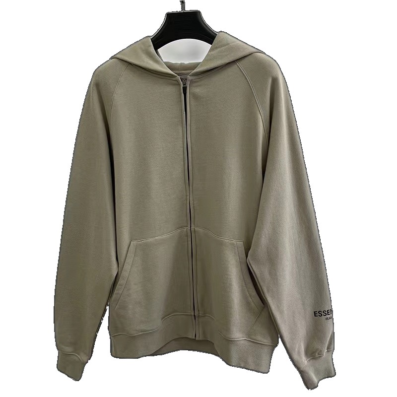 [EGIFTON-3262] Cross-border popular European and American ESSENTIALS trendy brand fleece sweater men's zipper jacket explosive style hoodie hoodie