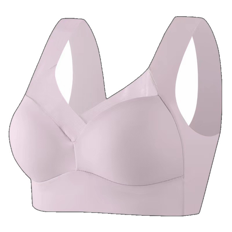 [EGIFTON-LIVE-2542] Cross-border enlarged vest-style fixed cup seamless ice silk underwear without steel ring sports yoga vest women's wrapped chest chest