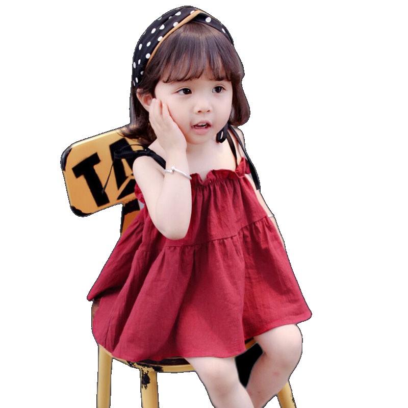 [EGIFTON-3575] 2023 Girls Summer Skirts New Baby Suspender Children's Loose Dresses Cute Sweet Princess Dresses
