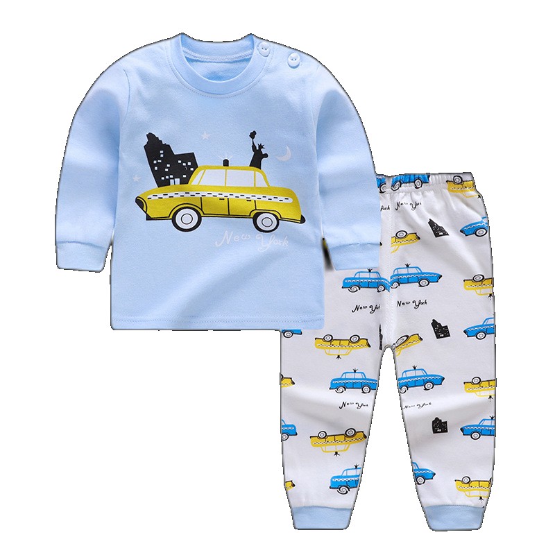 [EGIFTON-3595] 23 New Children's Underwear Cotton Sets Boys and Girls Infants Autumn Clothes Pants Home Baby Clothing Clothing