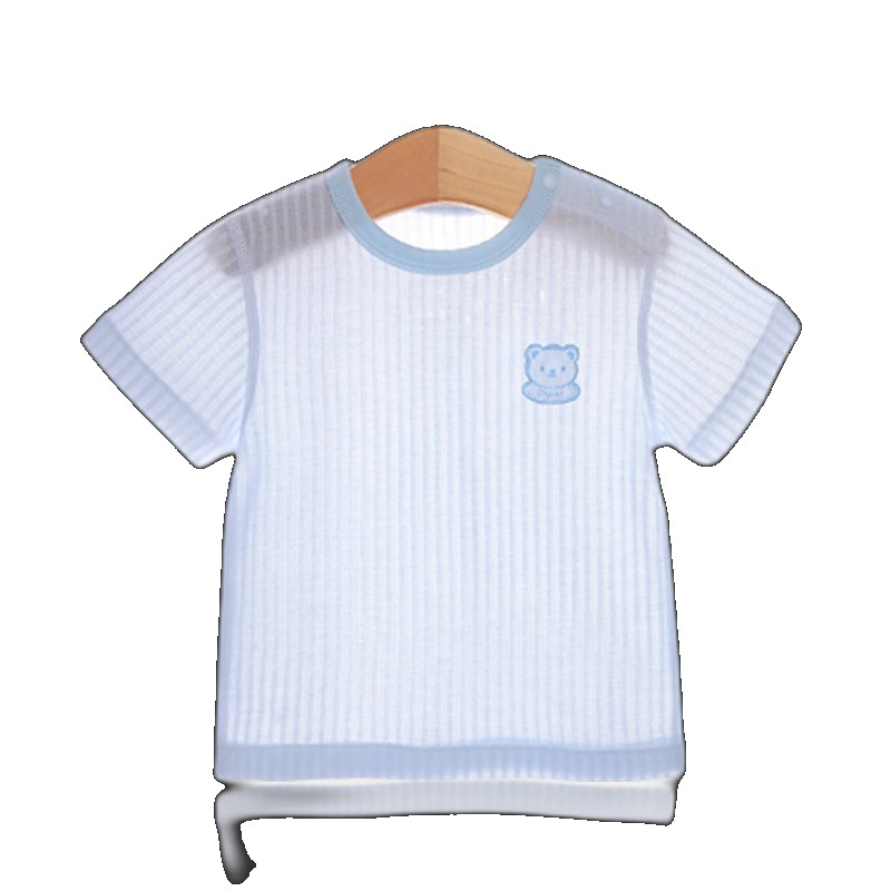 [EGIFTON-LIVE-3623] Boys' T-shirts, children's short-sleeved girls' tops, baby bottoming shirts, underwear, air-conditioned clothes, pure cotton, summer thin thin