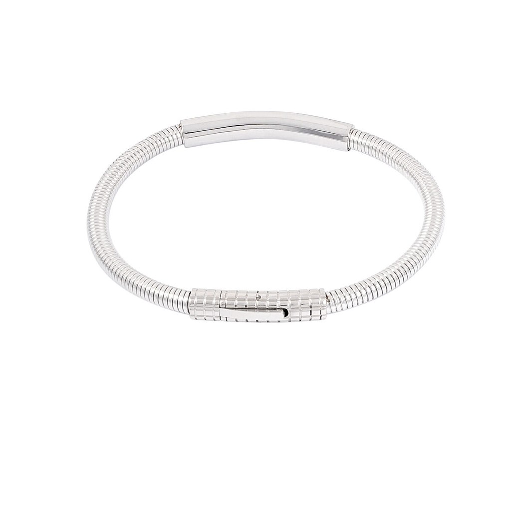 [EXT-FAS-MEN-BRACELET-YEH-001] Yehwang Silver Color Men's Stainless Steel Bracelet