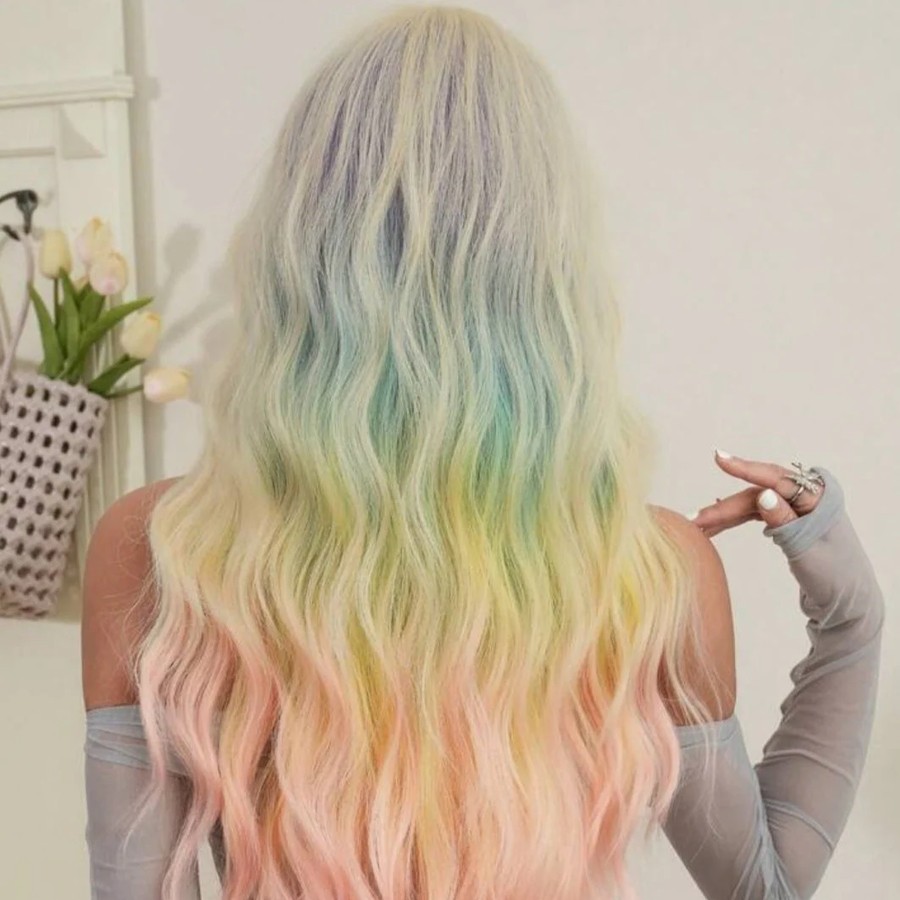 [EXT-WIG-COLOR-SUGAR-001] Wiggin Out Sugar Pastel Rainbow Lace Wig