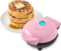 DASH Mini Maker for Individual Waffles, Hash Browns, Keto Chaffles with Easy to Clean, Non-Stick Surfaces, 4 Inch, Pink (ONESIZE)