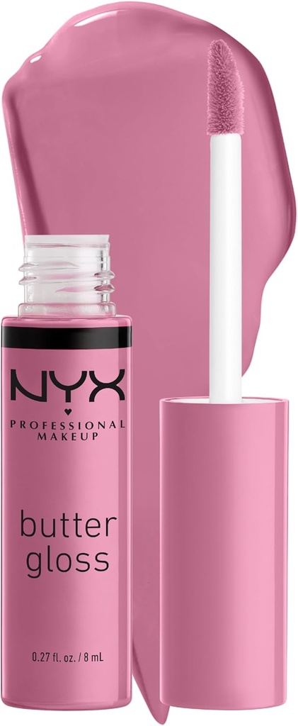 NYX PROFESSIONAL MAKEUP Butter Gloss, Non-Sticky Lip Gloss - Eclair (Pink) (ONESIZE)