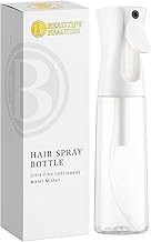 BeautifyBeauties Spray Bottle For Hair – Continuous Mister Spray Bottle for Hairstyling, Cleaning, Plants, Pets, Barbers, Salons, Essential Oil Scents (10.1 Ounce)