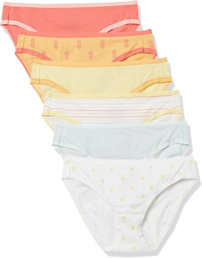 Women's Breathable Cotton Bikini Brief Underwear with Full Coverage
