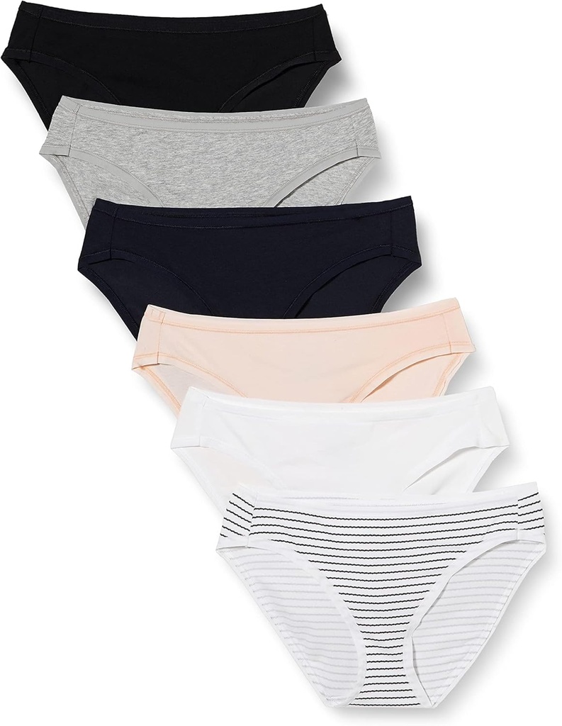 Women's Cotton Bikini Brief Underwear (Available in Plus Size), Pack of