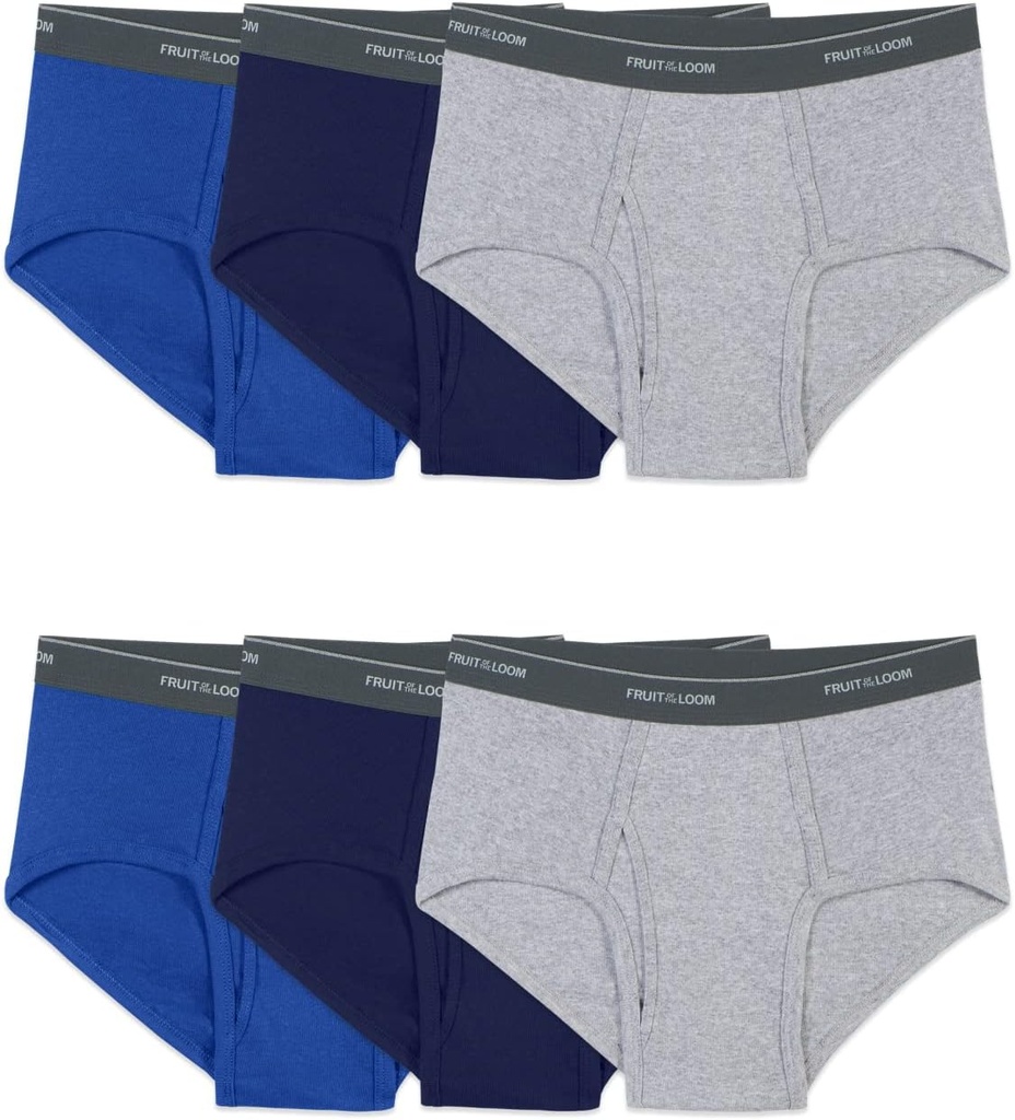 Men's Underwear Briefs, Tag Free & Moisture Wicking, Assorted Color Multipacks