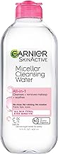 Garnier Micellar Water, Hydrating Facial Cleanser & Makeup Remover, Suitable for Sensitive Skin, Vegan, Cruelty Free, 13.5 Fl Oz (400mL), 1 Count