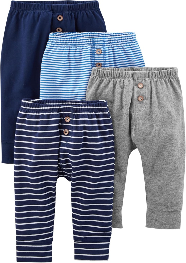 Unisex Baby 4-Pack Neutral Pant