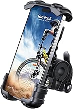 Lamicall Bike Phone Holder, Motorcycle Mount - Motorcycle Phone Holder, Handlebar Cell Phone Clamp, Scooter Phone Clip for iPhone Air 17 Pro Max, 16 15 Pro Max Plus, S20, More 4.7 to 6.8" Smartphones