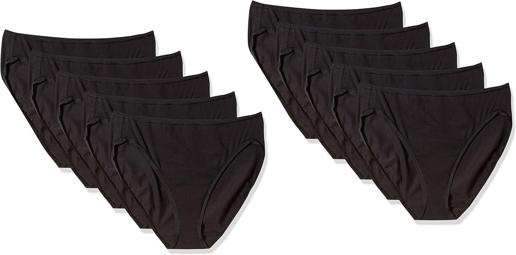 Women's Cotton Stretch High-Cut Bikini Panty