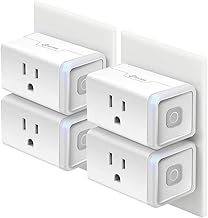 Kasa Smart Plug HS103P4, Smart Home Wi-Fi Outlet Works with Alexa, Echo, Google Home & IFTTT, No Hub Required, Remote Control, 15 Amp, UL Certified, 4-Pack, White (ONESIZE)