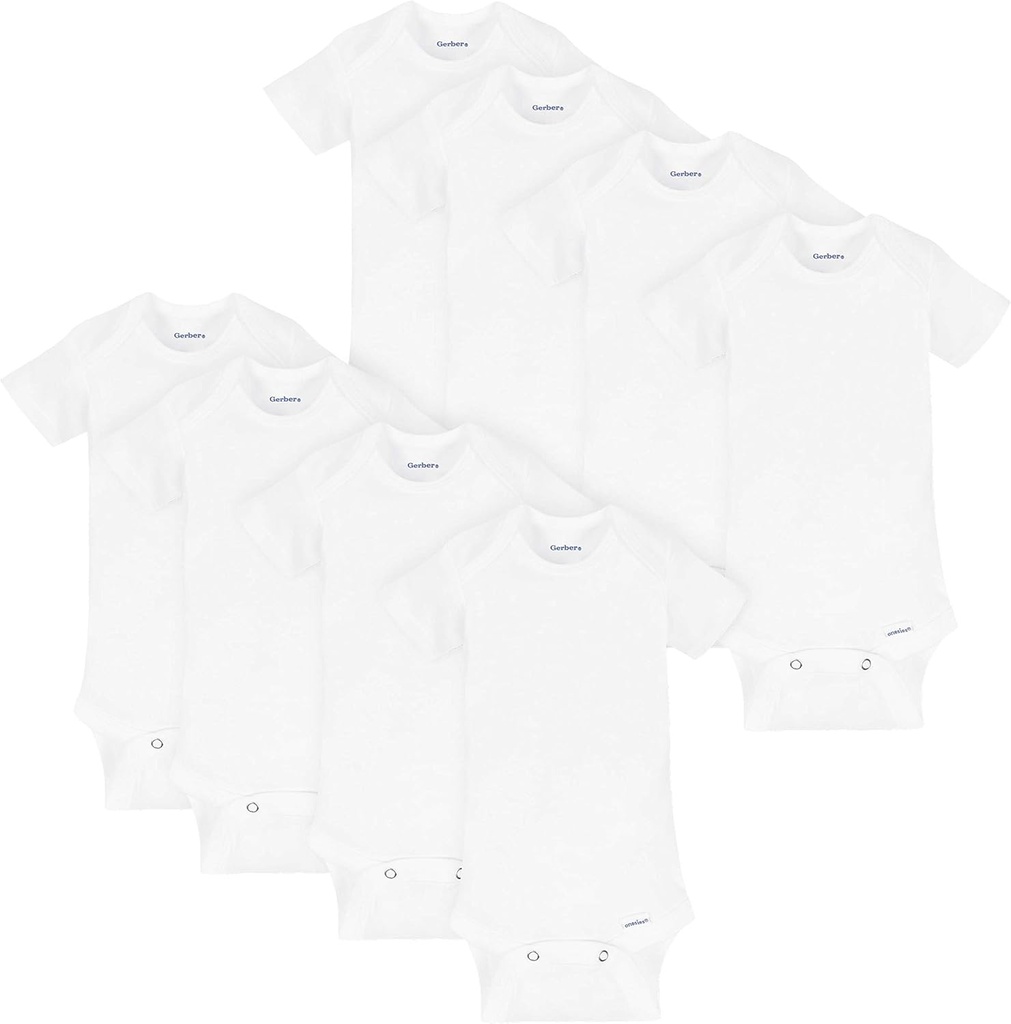 Unisex-Baby 8-pack Short Sleeve Onesies Bodysuits