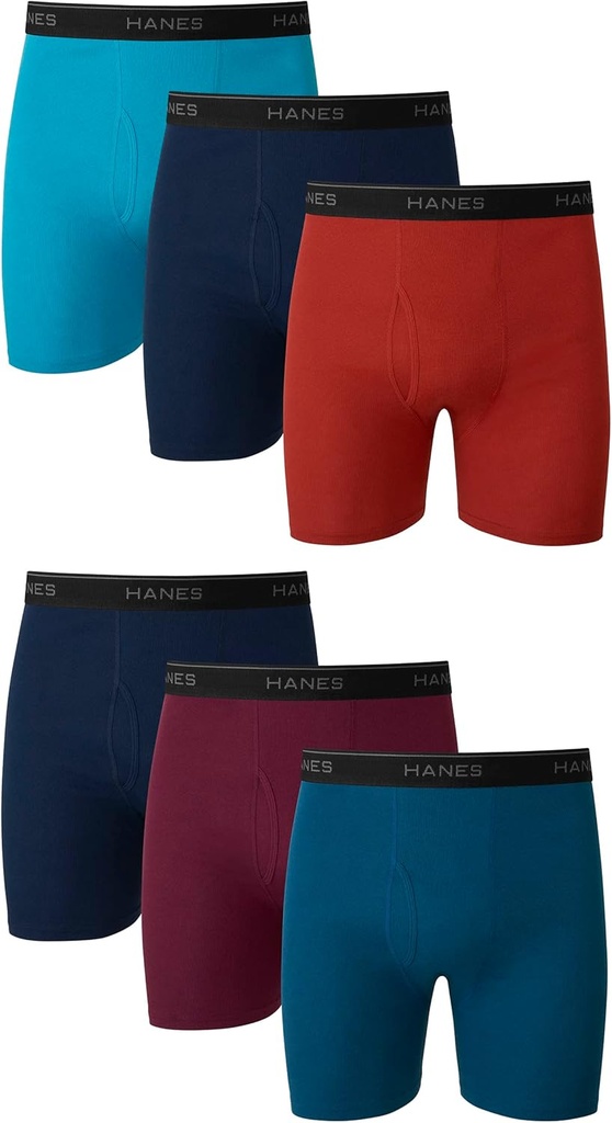 mens Boxer Briefs, Cool Dri Moisture-wicking Underwear, Cotton No-ride-up for Men, Multi-packs