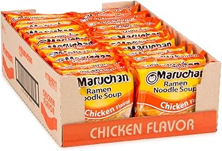 Maruchan Ramen Noodle Soup, Chicken Flavor – Japanese-Style Instant Noodles, Quick & Easy Meal for Kids, Students & Busy Families – 3 Oz. (24 Pack)