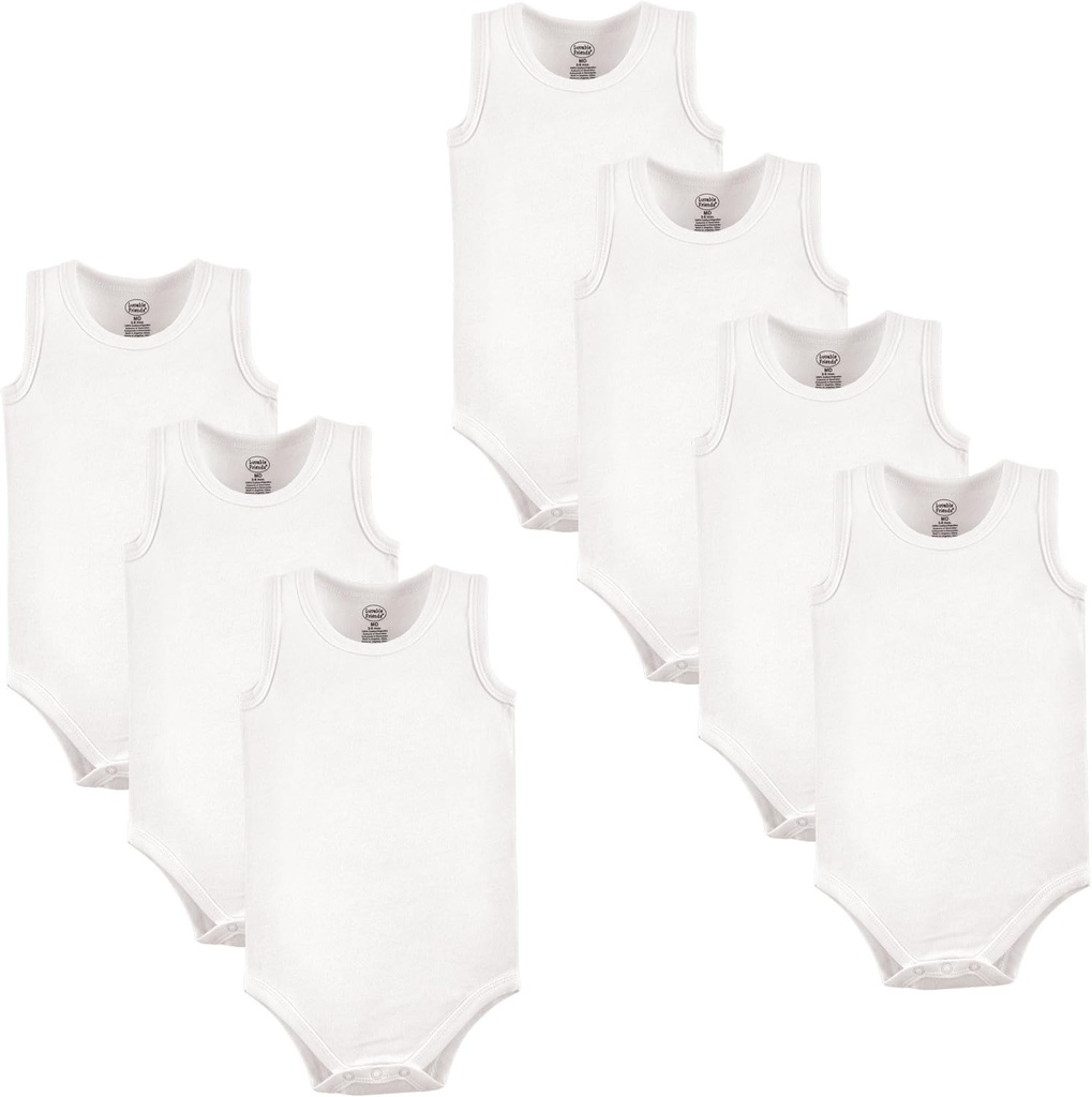 Unisex Baby Cotton Sleeveless Bodysuits