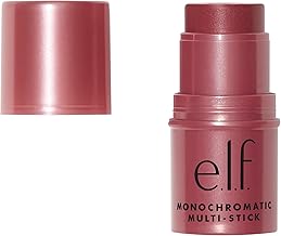 e.l.f. Monochromatic Multi Stick, Travel-Sized Luxuriously Creamy & Blendable Color For Eyes, Lips & Cheeks, Vegan & Cruelty-Free, Luminous Berry, 0.17 Oz