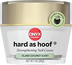 Onyx Professional Hard as Hoof Nail Strengthening Cream, Island Coconut Scent - Nail Growth and Conditioning Cuticle Cream Stops Splits, Chips, Cracks & Strengthens Nails, 1 oz (ONESIZE)