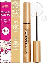 Grande Cosmetics GrandeLASH-MD Lash Enhancing Serum - Peptide & Vitamin Infused Formula for Longer, Thicker, Fuller Looking Lashes - Ophthalmologist Tested, Cruelty-Free