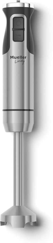 Mueller Immersion Blender Handheld - 8 Speed Stainless Steel Electric Hand Blender, Emulsion Blender Stick Kitchen Gadget with Turbo Mode (ONESIZE)
