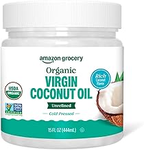 Amazon Grocery, Organic Virgin Coconut Oil, 15 Fl Oz