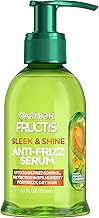 Garnier Fructis Sleek & Shine Anti-Frizz Serum for Frizzy, Dry Hair, Argan Oil, 5.1 Fl Oz, 1 Count (Packaging May Vary)