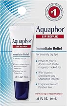 Aquaphor Lip Repair Ointment - Long-lasting Moisture to Soothe Dry Chapped Lips - .35 fl. oz. Tube (ONESIZE)