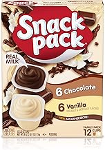 Snack Pack Chocolate and Vanilla Flavored Pudding Cups, 3.25 oz., 12-Count Family Pack